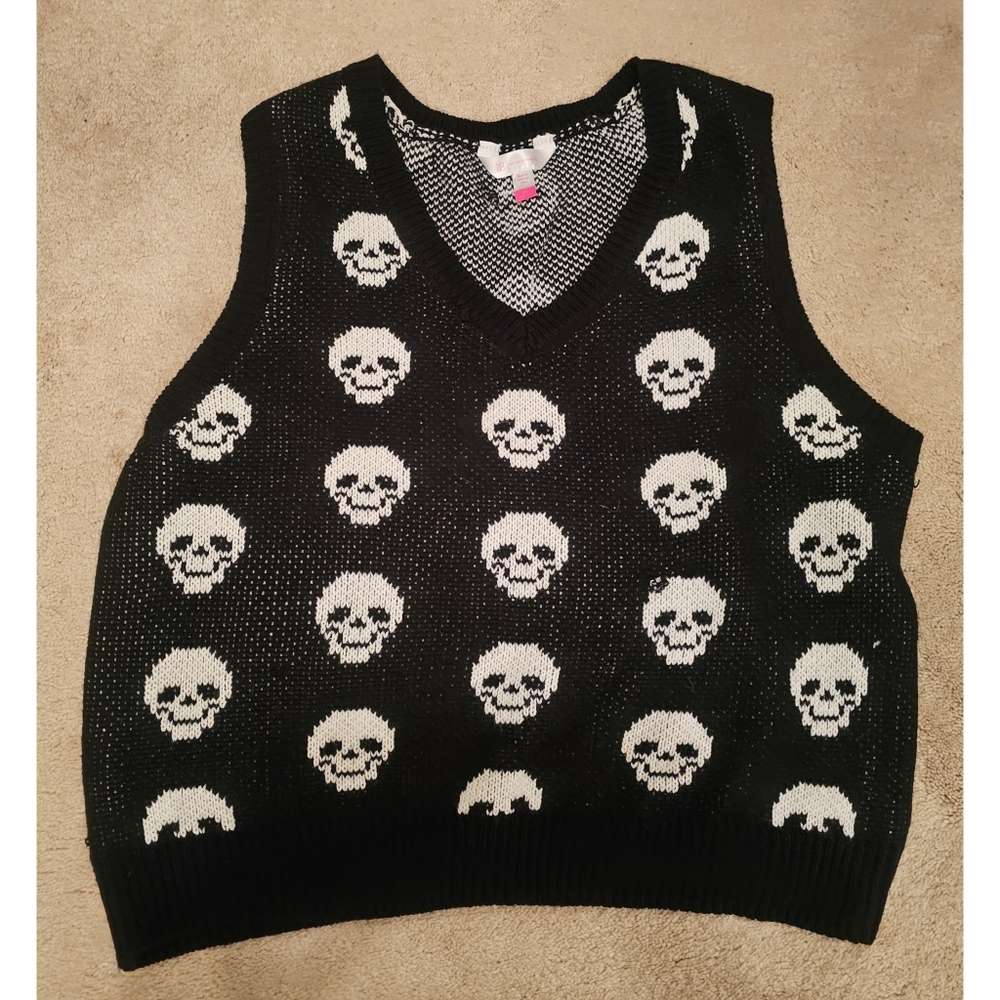 Skull Sweater Vest